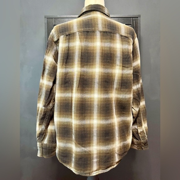 Faded Glory green/beige/black flannel - Picture 3 of 8